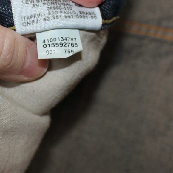 Levi's 559 Relaxed Straight 44X30 Jeans Classic Denim Dark‎ Wash - Picture 8 of 8